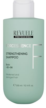 Revuele Professionelles Kräftigendes Shampoo Forcessence – Aufbauende Reinigung für geschädigtes Haar, reduziert Haarbruch und stärkt die Haarstruktur, 300 ml