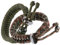 THE FRIENDLY SWEDE 2 Bracciali dell'amicizia in Paracord con Chiusura in Metallo e Misura Regolabile (Verde + Verde Militare)