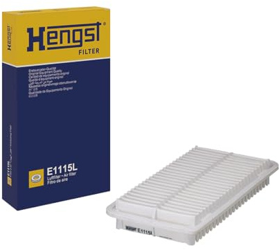HENGST - Luftfilter E1115L - Luft-Filtereinsatz für KFZ | Hochwertiger Motorluftfilter für Otto- oder Dieselmotor - Schutz für Motoren - Wasserbeständig