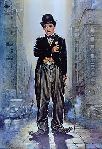 Germanposters Renato Casaro Lichter der Grossstadt, Charlie Chaplin Poster Kunstdruck Bild 138x91cm