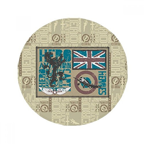 DIYthinker Held Kapitän Lion Flag Anti-Rutsch-Boden Haustier-Matten-Platz Badezimmer Wohnzimmer Küche Tür 60 / 50cm Geschenk 60X60Cm Mehrfarbig