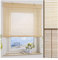 ourdeco® Bambusrollo / 100 x 160 cm (Breite x Höhe) Natur/lichtdurchlässig/optional Klemmen und Montage ohne Bohren/Decken- und Wandmontage gebohrt