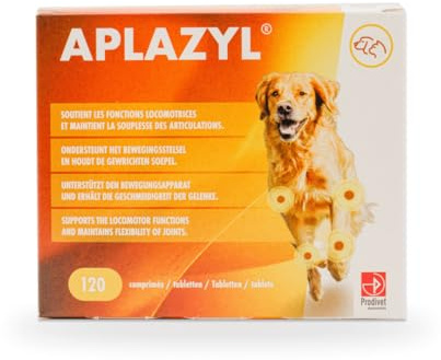 Prodivet APLAZYL® - Gelenktabletten für Hunde - natürliche Zutaten, von Tierärzten entwickelt & empfohlen - mit Grünlippmuschel, Teufelskralle, Glucosamin - 120 Stück
