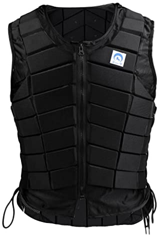 Menolana Horse Riding Safety Eventing Equestrian Protective for Adults Boys and Girls, Equine Equestrian Equipment Supplies, Black, Women S