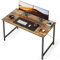 CubiCubi Computer Desk 120 x 48 x 75 cm Home Office Laptop Desk Study Writing Table, Modern Simple Style, Rustic Brown