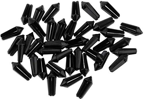 Gummi-Flight-Protektoren zum Schutz Ihrer Flights, Schwarz, 40 Stück