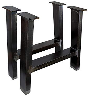 CHYRKA® Tischkufe SWIRZ -T MTST 1 Paar (2 Stück) Kufengestell Tischgestell 60x30 Rahmentisch Tischuntergestell (Höhe - 400 mm, Länge - 300 mm)