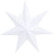 Garneck 45cm Weihnachtsstern Papier Lampenschirm 3D Papierstern Laterne Star Lantern für Weihnachten Xmas Silvester Hochzeit Party Hängende Dekoration Ornament Fensterdeko Weiß