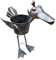 Metal Duck Plant Pot Bird Sculpture Planter Container Patio Lawn Decoration Animal Ornament Flower Pots houseplants Figure indoor Home Outdoor Garden Window herb flower box (Duck Brown Pot)