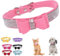 XS Halsbänder für kleine Hunde, mit Strasssteinen, glitzernd, niedlich, verstellbar, für kleine, mittelgroße und große Mädchen, Welpen, Katzen, für weibliche Haustiere, Kätzchen