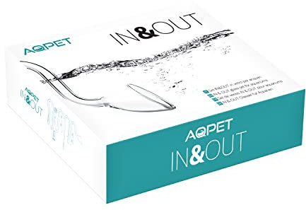 AQPET In&out Skimmer 13 MM Set de envío y Retorno para filtros al Aire Libre Acuario de Cristal