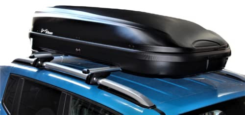 Dachbox Auto 580 Liter Gepäckträger Skibox Schwarz