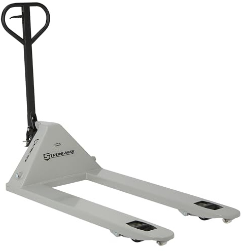 Strongway Pallet Jack Fork Pallet Truck, 5500-Lb. Capacity