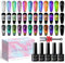 SUPWEE Cat Eye Gel Nail Polish Set, 12 Colors 9D Magnetic Nail Gel Polish with Magnet Glitter Galaxy Effect Manicure Cateye Varnish Salon Home DIY Art