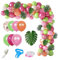 SMELEYOU Luftballons, Ballongirlanden-Set, DIY Hawaii-Ballongirlande, Tropische Themenparty, Ballonbogen für Geburtstag, Babyparty, Sommerparty, Dekoration, 109 Stück