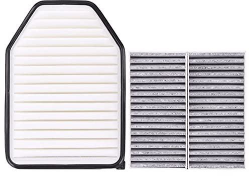 LFDTO 68257791AA 55111302AA Auto Motor Kabine Luftfilter Combo Set 53034018AE 53034018AD Fit for Jeep Wrangler JK V6 3,6 L 2012-2018 (Size : 2 Pcs Filter Set)