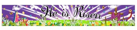Ostern Banner Deko für Ostern Party Dekoration,Happy Easter Banner Hanging Flags für Ostern Wand Garten Draußen Dekoration, für Ostern Party Spiel Aktivität Hintergrund Dekoration, (D, One Size)