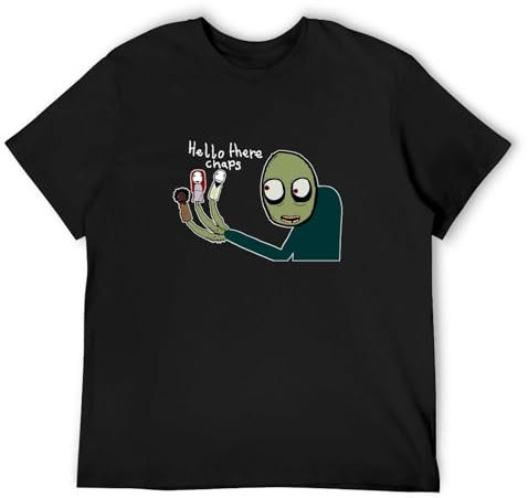 Rare Salad Fingers Rusty Spoons Men's T-Shirt Unisex Tee Black L