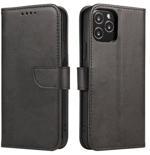 COFI 1453 Premium Magnet Case Buch Tasche Schutzhülle aufklappbare Hülle Standfunktion Zubehör kompatibel mit Honor X6a Schwarz