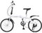 ARBGO 20 Zoll Faltrad Klapprad mit Schutzbleche, Verstellbarer Sitz, Scheibenbremse vorne und hinten, Fahrrad Klappbar und Tragbar für Jungen Mädchen, Weiß