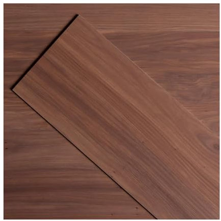 ATOPOSE Vinyl Flooring-Lino Flooring with Sefl Adhesive Floor Planks for DIY Installation, 36 Wood Look Planks-Blushed Walnut - 5.02 m²,Waterproof and Easy Cut for Bedroom Living Room Hallway Kitchen
