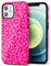 Svanove Cheetah Print Phone Case for iPhone 12/12 Pro Case Girly Trendy Leopard Pattern, Retro Cool Animal Print, Luxury Cute Case for Women, Aesthetic Y2k Hard Shell Plastic, Hot Pink