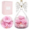 Rosa Stabilizzata Rosa Eterna Angelo Regalo per Mamma, Fiori Stabilizzati Veri, Rose Stabilizzate Regalo Donna Compleanno, Regali Mamma Nonna per Natale San Valentino Anniversari Festa della Mamma