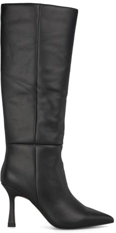 Alma en Pena. Stivali con tacco a spillo realizzati in pelle da donna., Nero , 38 EU