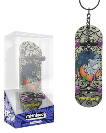 BIGH Fingerboard Schlüsselanhänger – Fingerboard aus natürlichem Ahornholz – Professionelles Fingerboard – Fingerboard – Patin Finger – Spielzeug Geschenk – Skate Finger – Patin Hand – Wasser