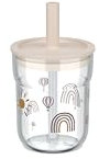 Mepal - Kinderbecher mit Strohhalm Mio - Flexibler Deckel mit insektensicherem Strohhalm - Geeignet für alle Arten von Flüssigkeiten - Verschüttet nicht - 250 ml - Sunshine & Rainbow