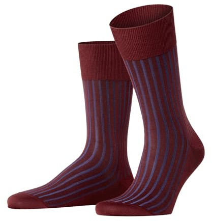 FALKE Men's Shadow M So Cotton Patterned 1 Pair Socks, Brown Cayenne 5950, 5.5-6.5