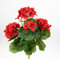 Seidenblumen Roß Geranie 32cm -ohne Topf- LM Kunstpflanzen Kunstblumen künstliche Blumen Pflanzen Pelargonium … (Rot - 32cm)