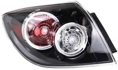 LIPPSYYDS Rücklicht Auto Rückleuchten für Mazda 3 2004-2010, Rückleuchte Heckleuchte Bremslicht Hinten Signal Lenkung Rechts Links Schlussleuchte,C/Left Outside