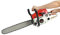 Tronçonneuse thermique 58 cm³ à essence 2 temps, guide-chaîne 50 cm, chaîne anti-rebond, outillage de jardin motorisé pour coupe du bois