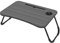 FIVMEN Laptoptisch Betttisch Betttablett Klappbar mit Tablet-Kerbe und Cup Slot Laptop Tisch Laptopständer Notebooktisch aus MDF für Sofa Bett Boden 60x40 cm, Schwarz
