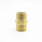 CZMDKEXM 1/4 BSP Male Thread Brass Pipe Fitting Hex Nipple Coupler Connector Adapter for Water Fuel Gas Length 20.8mm