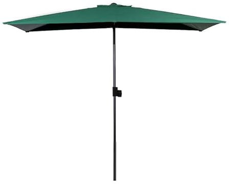 Parasol de jardin semi-rectangulaire haut de gamme 250 x 130 cm, hauteur réglable, cadre en acier durable et baleines, protection UV, parfait pour terrasse et espace extérieur