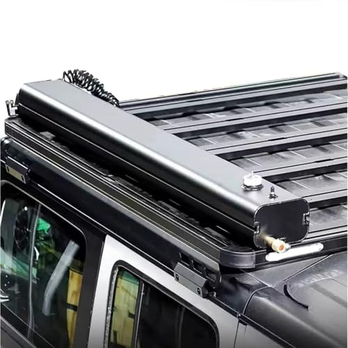 JCSRYD Tanque de Agua Presurizado para Ducha de Camping, Ducha Portatil Furgoneta Camper, Ducha de Techo de 2-4 Bares para Camioneta, SUV, Sedán, Autocaravana(100 * 19 * 13cm/39 * 7 * 5in)