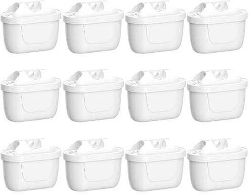 12 Stück Wasserfilter Kartuschen Kompatibel mit BRITA Maxtra+, Maxtra Plus | Filterkartuschen Ersatz für Brita Maxtra Plus, Style, Marella, Elemaris XL, Aluna Wassertank