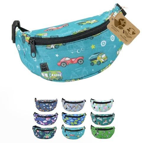 Bauchtasche Hüfttasche Gürteltasche für Kinder 3-7 Jahre - Kindergürteltasche mit verstellbarem Hüftgurt - leicht kompakt, abwaschbares Robustes Material (Modell 2)