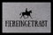 Interluxe TÜRMATTE Fußmatte HEREINGETRABT Hobby Reiten Pferd Stall Türvorleger Geschenk Hellgrau