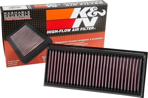 K&N Engine Air Filter: High Performance, Premium, Washable, Replacement Filter: Compatible with 2014-2019 MERCEDES BENZ (C63, GLC63, GLC63 AMG S, G500, G550, G550 4x4, S63 AMG) , 33-3072