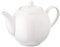 Judge Essentials White Porcelain Traditional Round Teapot (2.5 Cup/500ml)