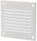 100x100mm Grille de Ventilation avec Moustiquaire - Grilles d'aération en Métal - Acier, Blanc