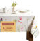 Maison d' Hermine Tischdecke, 100% Baumwolle, 160cm x 220cm dekorative Tischdecke, waschbar, quadratisch, Ostertischdecken für Essen, Buffetpartys und Hochzeiten, Botanical Fresh – Frühling/Sommer