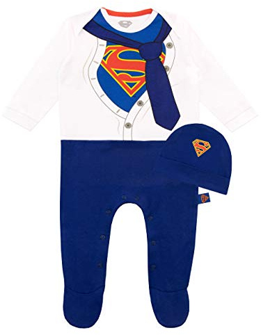 DC Comics Tutina da Notte e Cappello per Bambino Superman