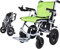 Sedia A Rotelle Elettrica for Servizio Pesante A Doppia Funzione, Trazione Elettrica Compatta Aperta/Pieghevole con Sedia A Rotelle Manuale O Elettrica Portata di 12 Miglia Larghezza 45 Cm