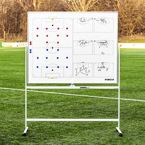 FORZA Coaching Tafeln │ (Wählen Sie Ihr Sport aus) │ 5 Taktische-Tafeln, die einfach zu abwischen sind│ Stifte Werden enthalten (150cm x 120cm Coaching Whiteboard, Fußball)
