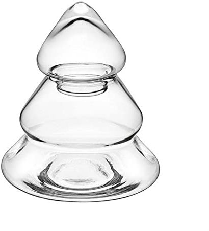 SWEET HOME Biscottiera in vetro a forma di albero di Natale cod.SB02530LU cm 15h diam.13 by Varotto & Co.