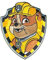 Paw Patrol Rubble Aufnäher zum Aufbügeln, 7 x 6 cm